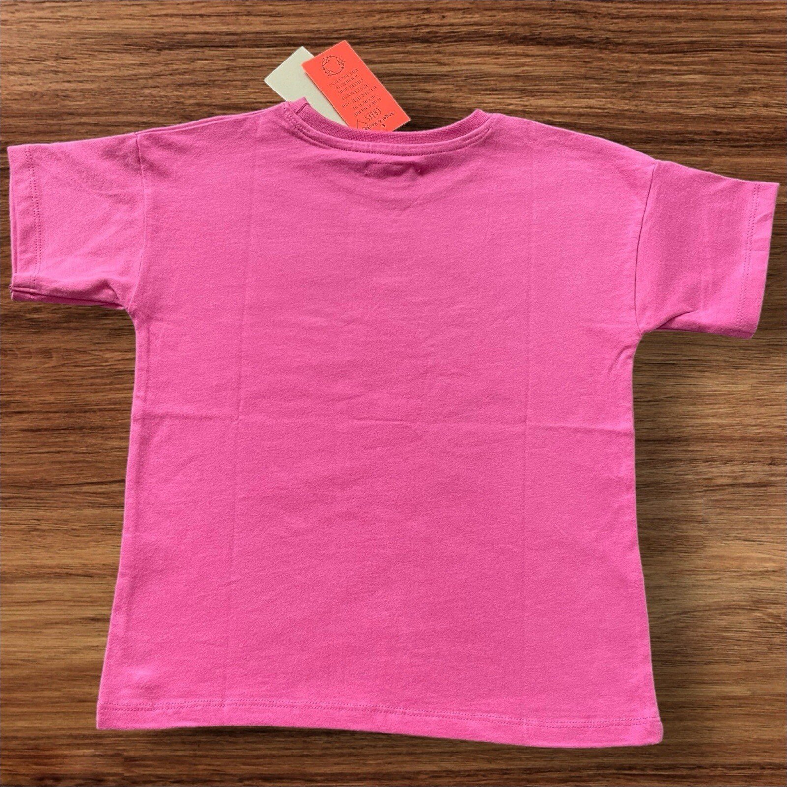 NEW Girls Angel&Rocket Luna Pink Short Sleeve Front Motif T Shirt Age 9yrs