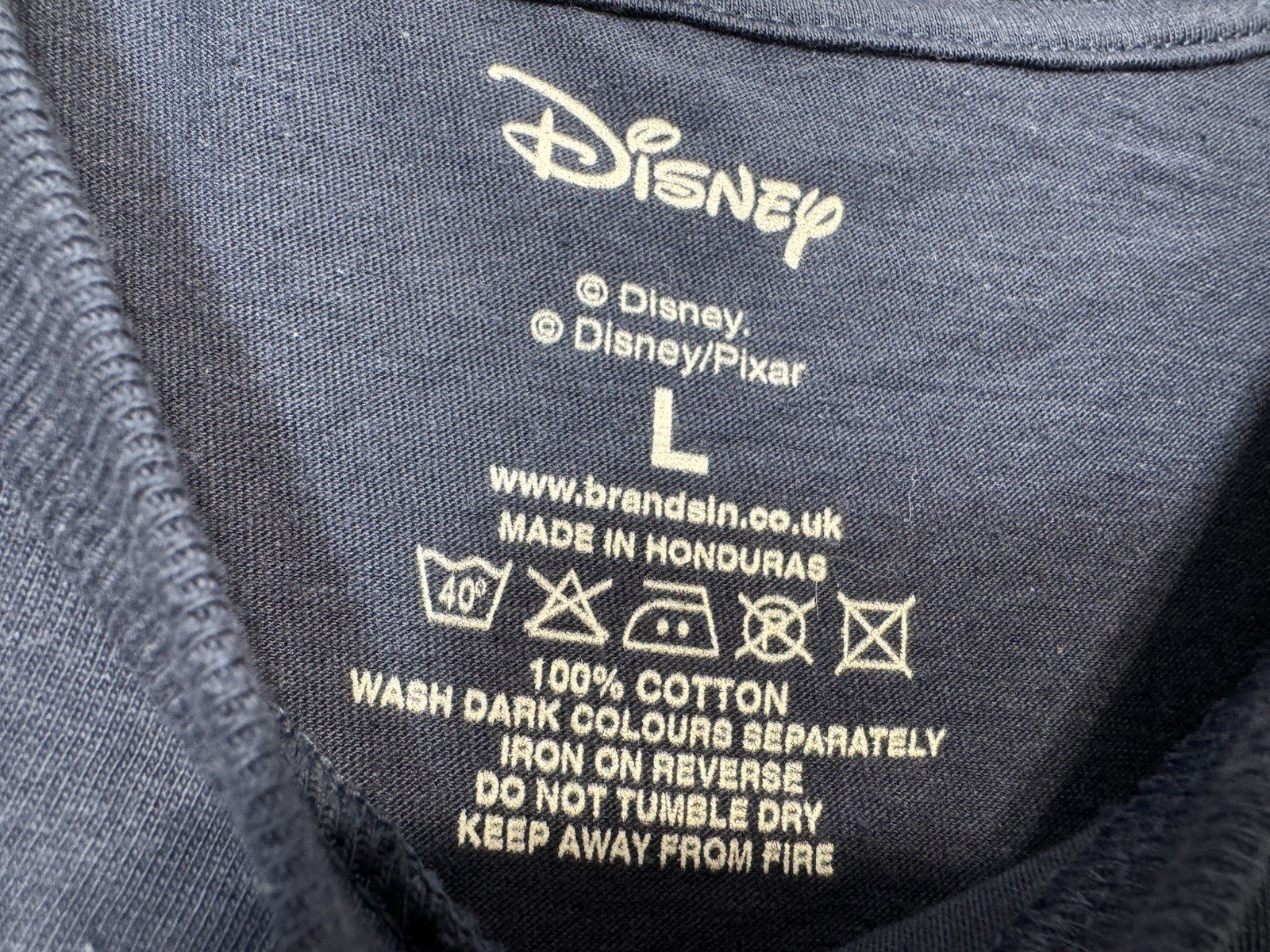 Navy Cinderella Graphic Short Sleeve T-Shirt Size L