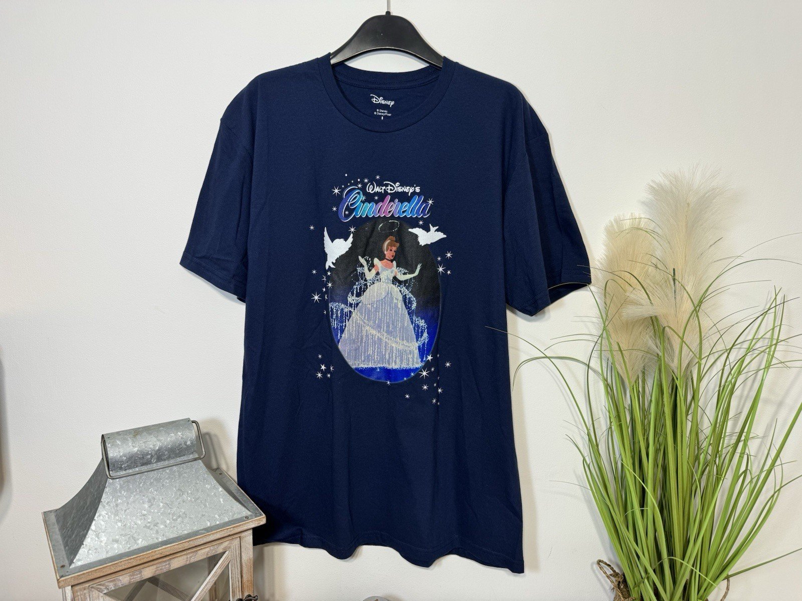 Navy Cinderella Graphic Short Sleeve T-Shirt Size L
