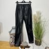 New Look Black Faux Leather Stretch Leggings Size 8