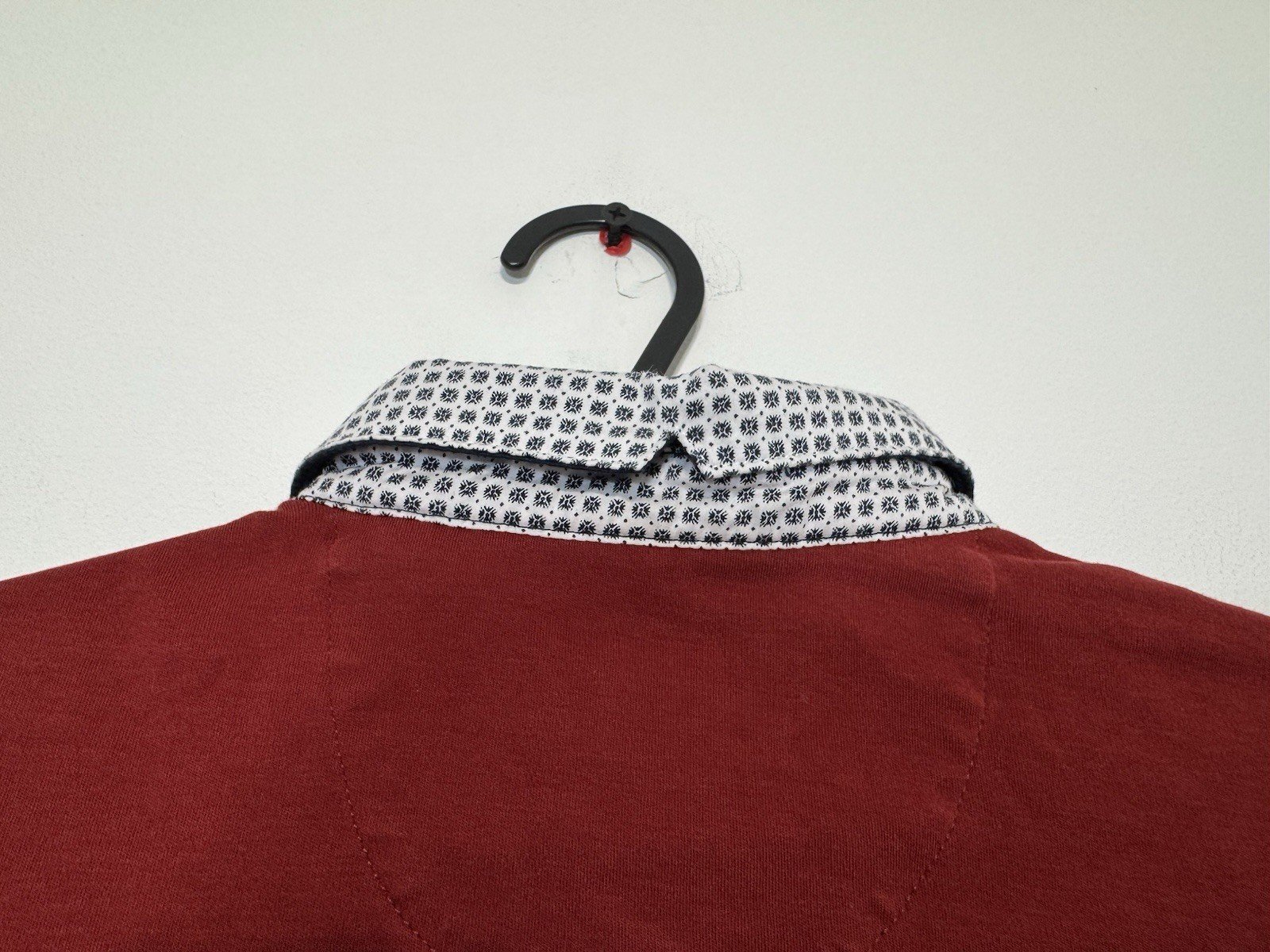 Next Signature Deep Red Short Sleeve Polo Shirt Size M