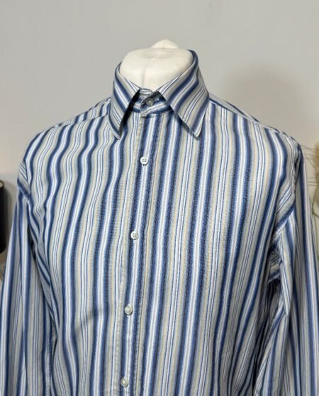 Next Stripe otton Long Sleeve Shirt Size L