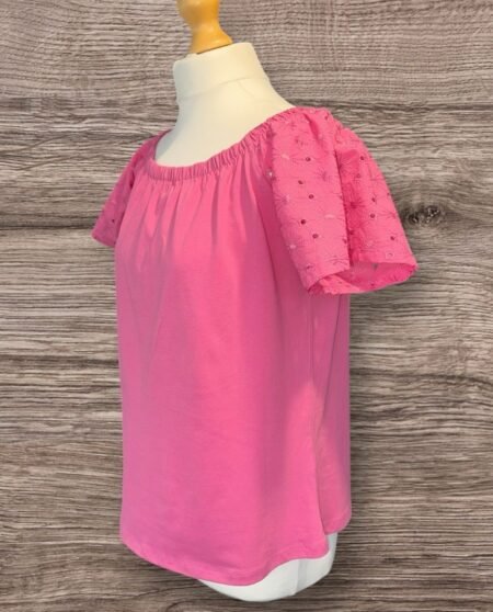 Papaya Pink Off The Shoulder Top Size 12