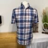 RI Check Cotton Short Sleeve Shirt Size L