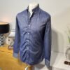 Saville Row Blue Slim Fit Woven Long Sleeve Shirt Size M