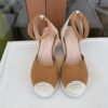 Tan Wedge Sandals Size 5