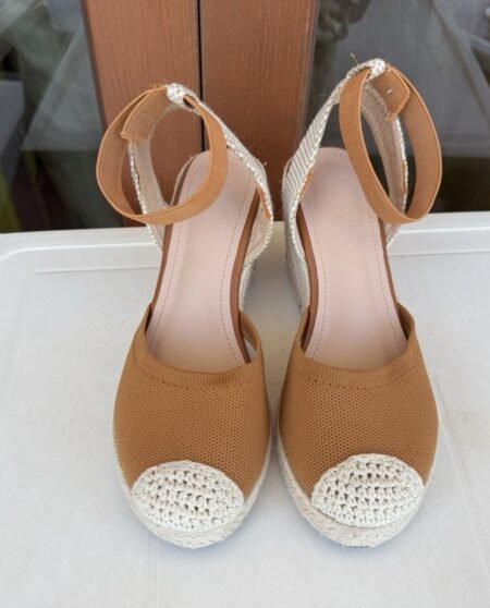 Tan Wedge Sandals Size 5
