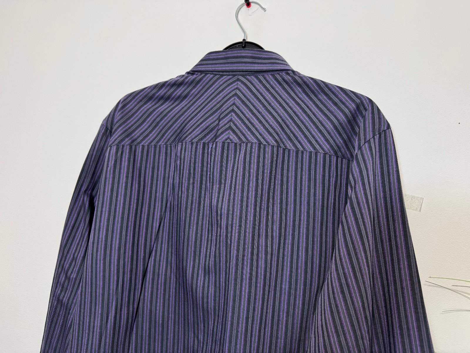 Thomas Nash Stripe Woven Regular Fit Button Down Collar Shirt Size M