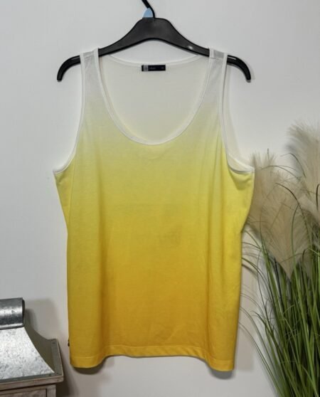 Yellow Ombré Racer Back Vest Size M