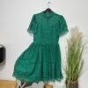 ASOS Emerald Green Lacey Lined With Net Petticoat Dress Size 8
