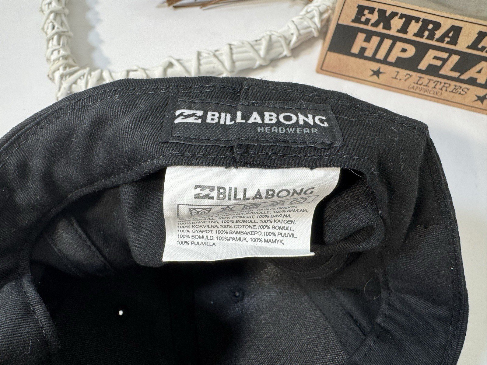 Billabong Black Cap Size 57cm