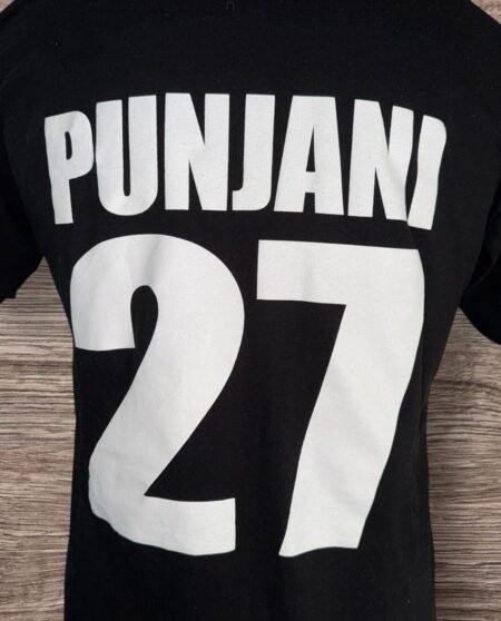 Black Graphic Short Sleeve Cotton  T-shirt Size M