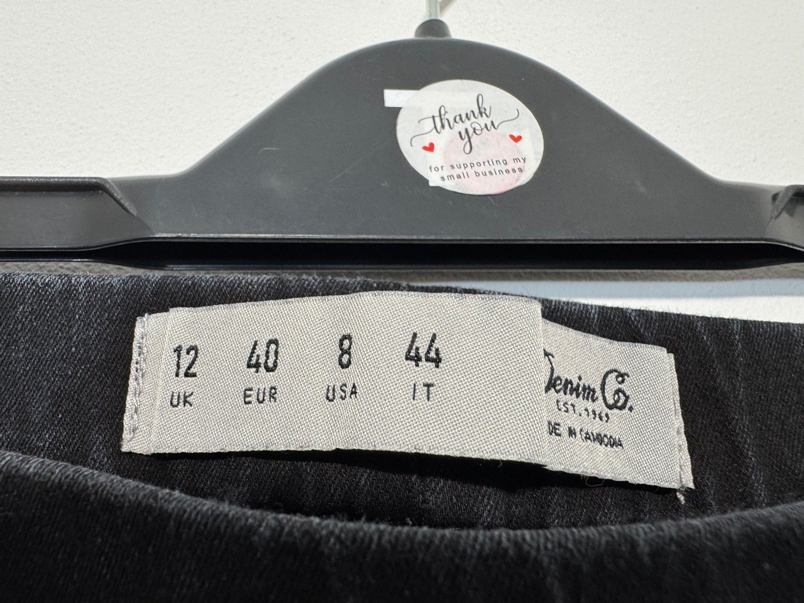 Black Stretch Jeggings Size 12