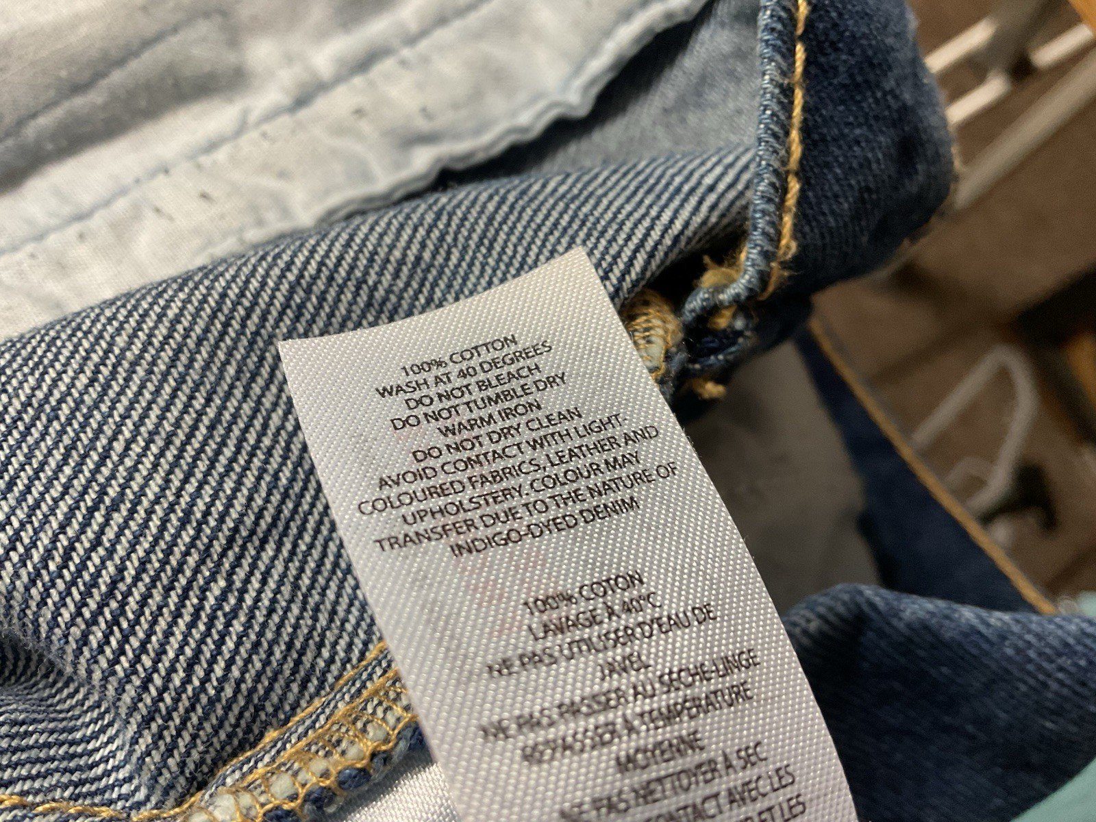 Boohoo Man Blue Denim Jacket Fleece Collar Size M