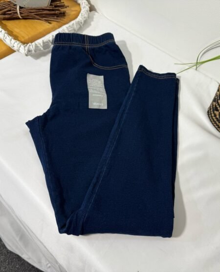 Denim Effect Skinny Leggings Size 4-6