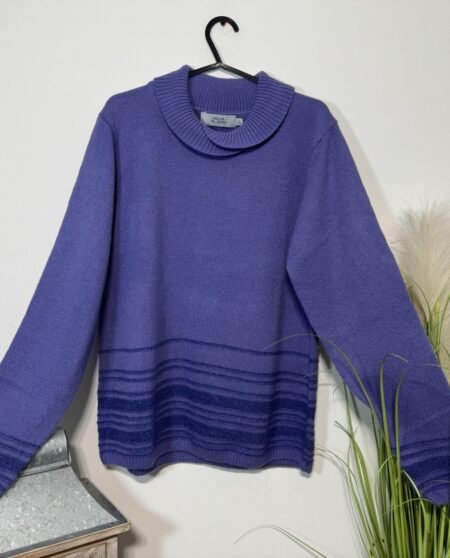 Honor Millburn Lilac Contrast Collared Jumper Size 10-12