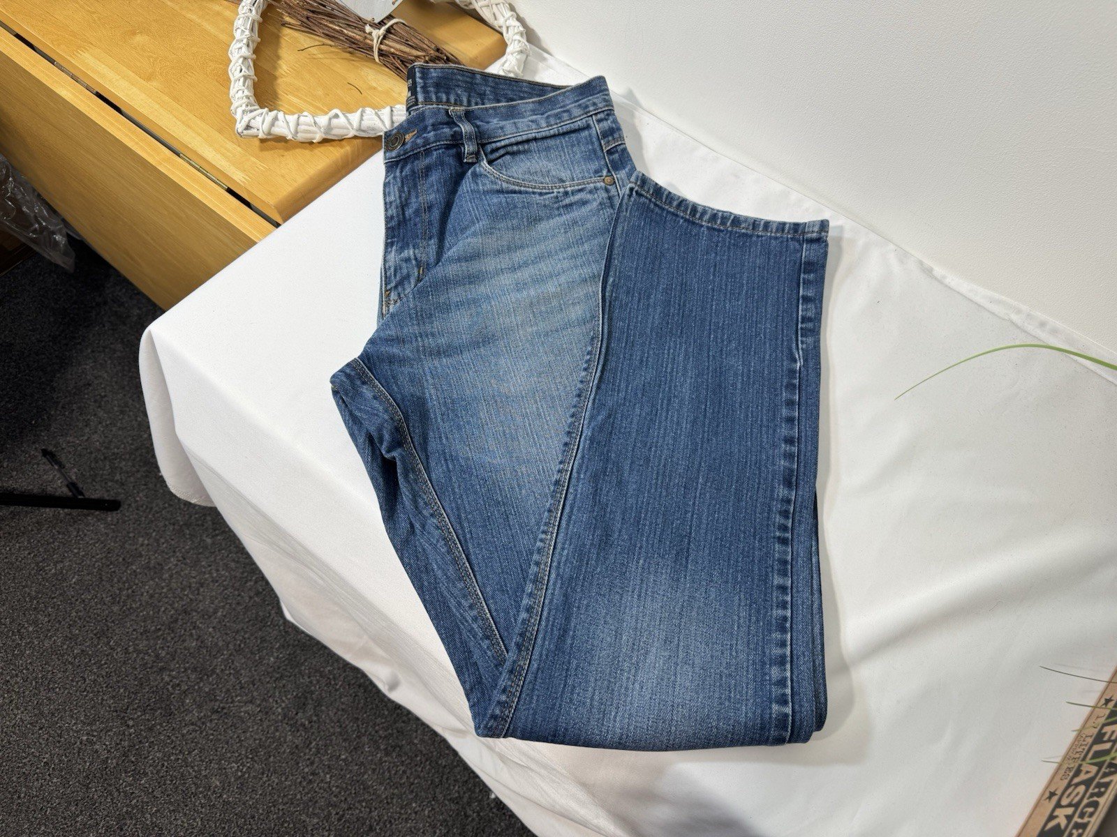 Industrialize Mid Blue Straight Fit Jeans W32 L32