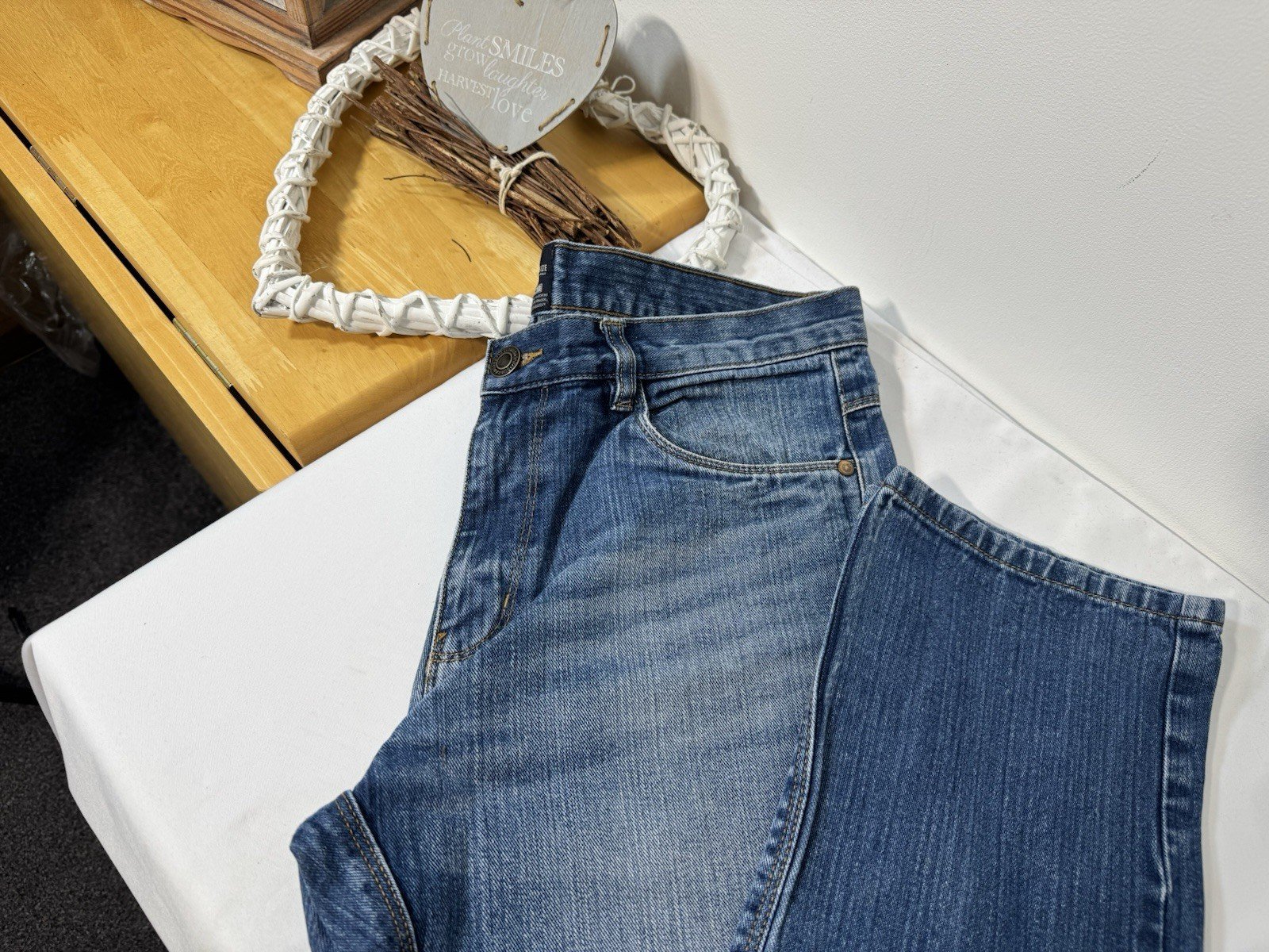 Industrialize Mid Blue Straight Fit Jeans W32 L32