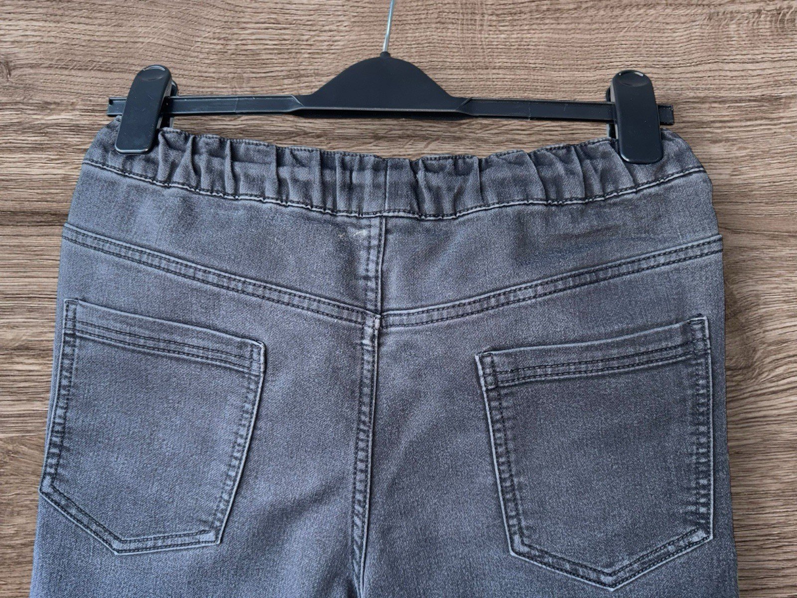 Kids Black Denim Shorts Elasticated Waist Drawcord 5 Pocket Design 13-14 Yrs