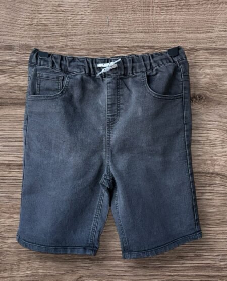 Kids Black Denim Shorts Elasticated Waist Drawcord 5 Pocket Design 13-14 Yrs