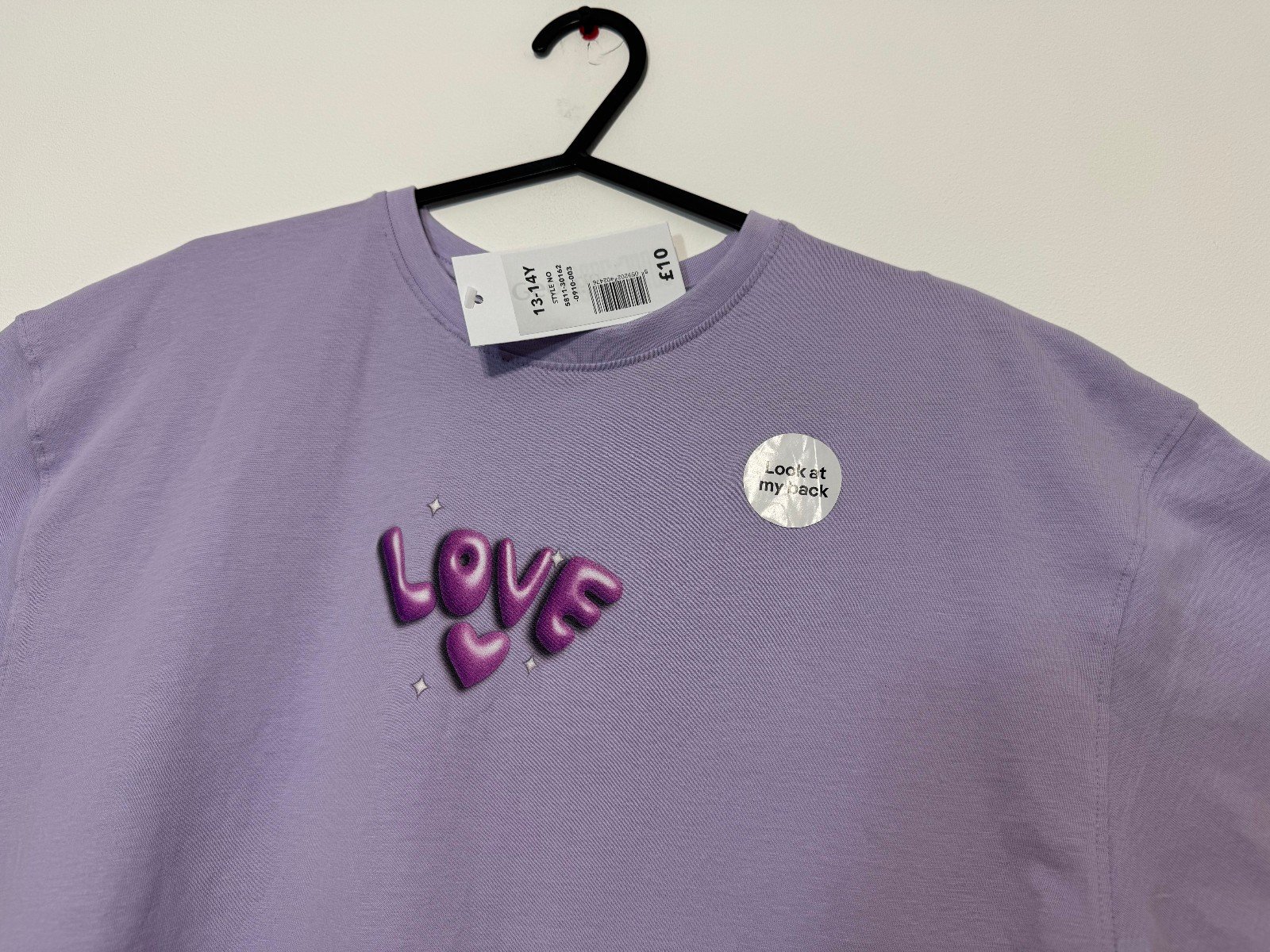 Lilac Graphic Short Sleeve T-shirt Size 13-14 yrs