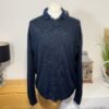 M&S CASHMILON NAVY MIX V-NECK JUMPER SIZE 2XL