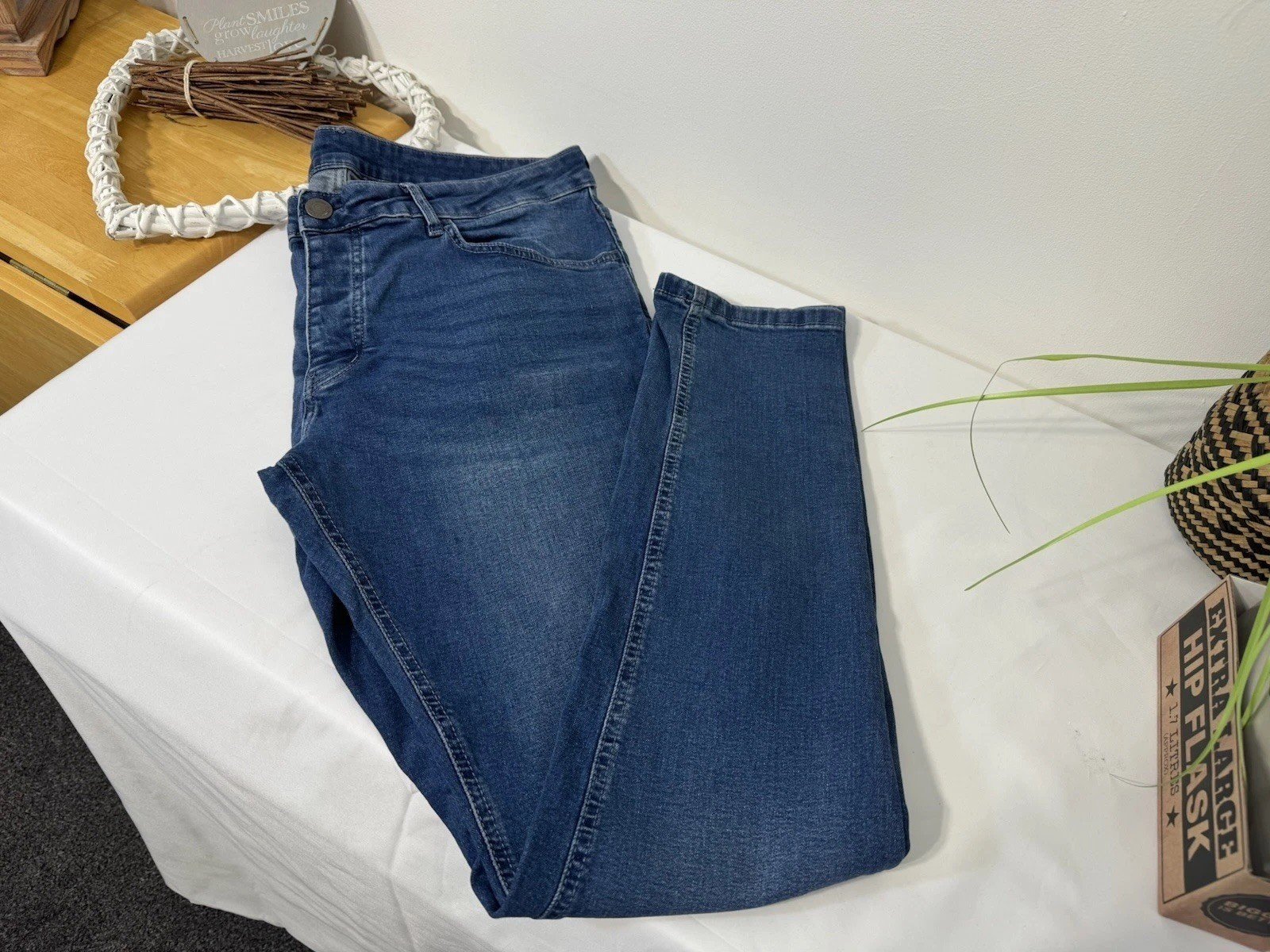 Mid Blue Denim Slim Fit Jeans W36 L31