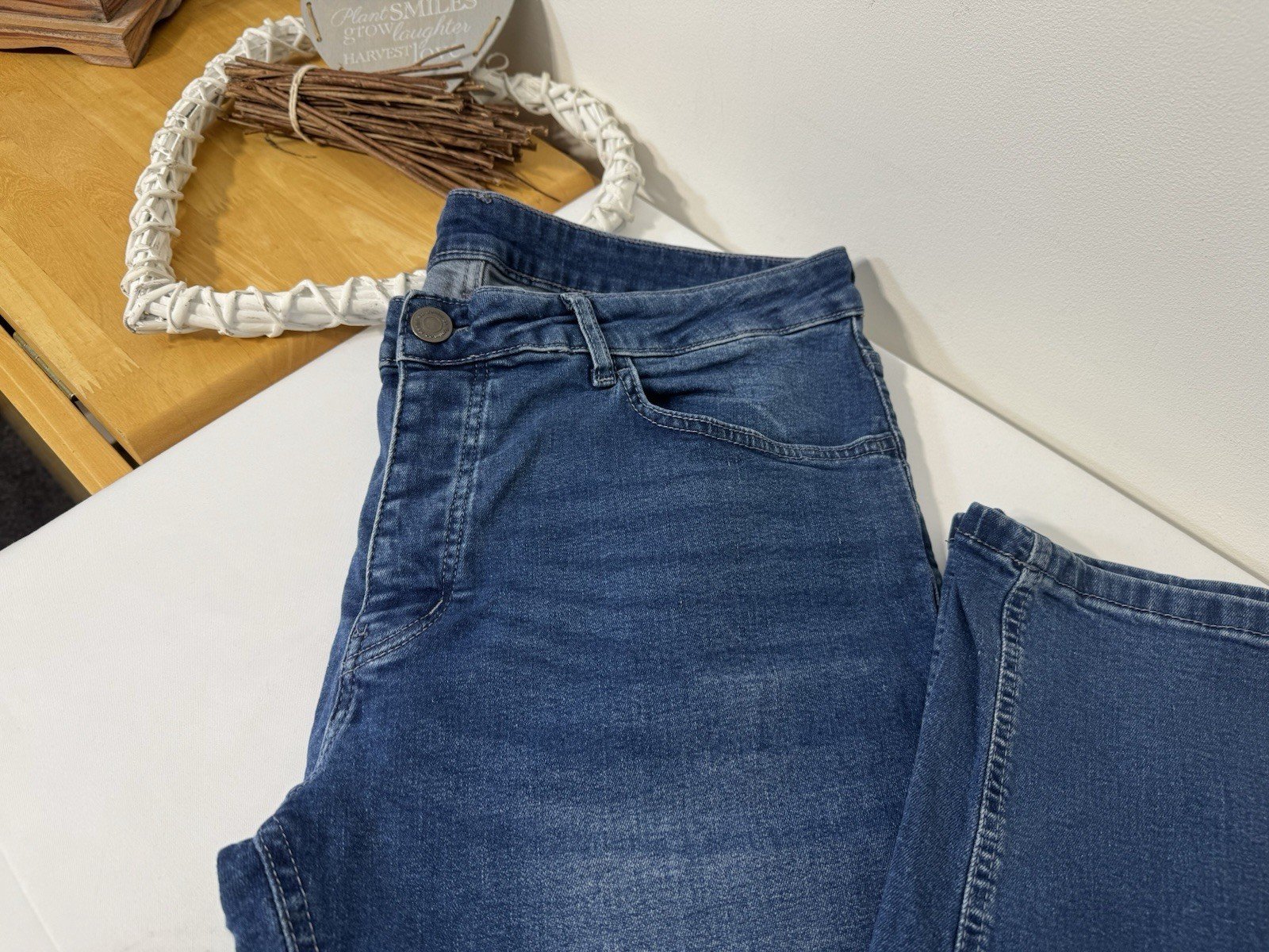 Mid Blue Denim Slim Fit Jeans W36 L31