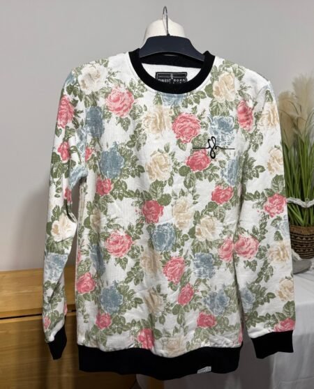 NEW FINEST HOUR ENDURE TO CONQUER FLORAL PRINT SWEATSHIRT S