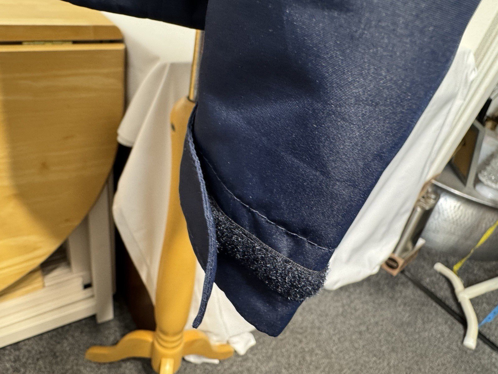 Navy Showerproof Mesh Lined Hooded Full Zip Jacket Size M