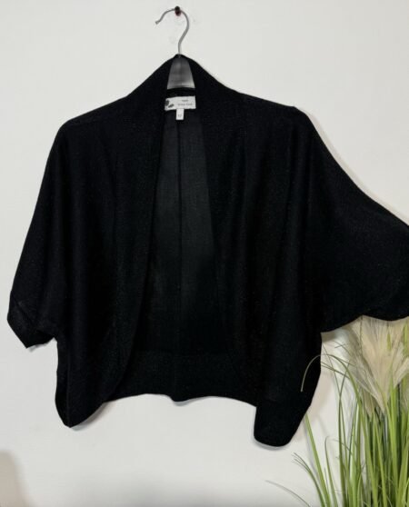 Next Black & Silver Glitter Bolero Size 12