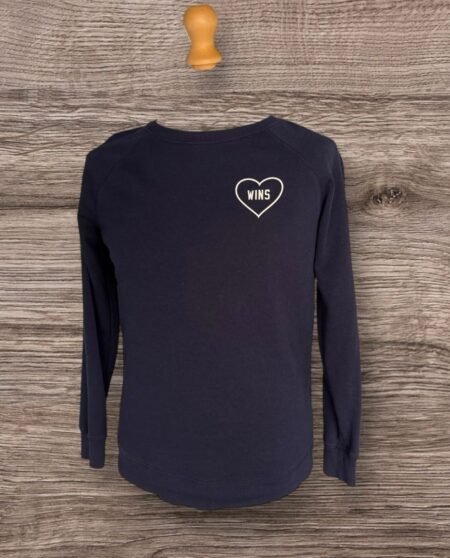 Old Navy Cotton Blend Navy Sweatshirt Front Graphic Size S