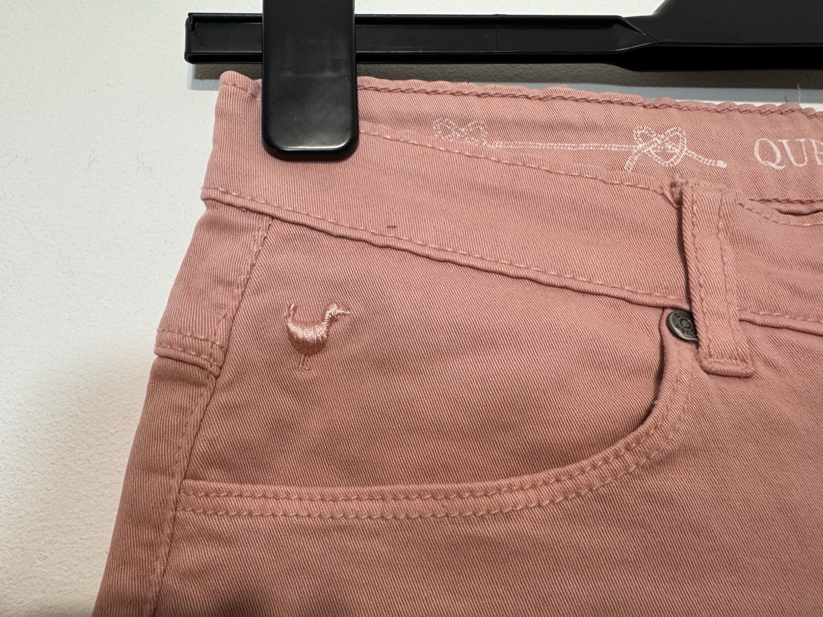 Quba & Co Rose Pink Crop Denim Jeans Size 8