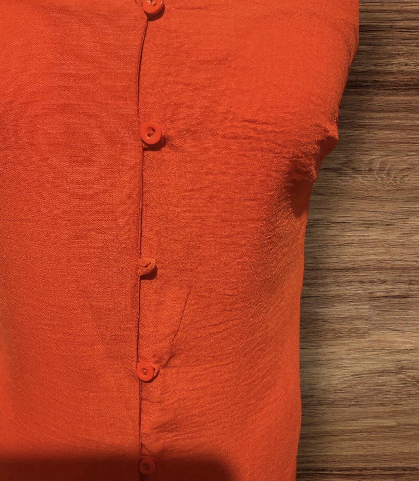 Red Midi Button Through Sleeveless Dress Waist Hooks For A Belt Size 8