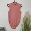 Rose Pink Super Soft Ribbed Bodysuit Size 12-14