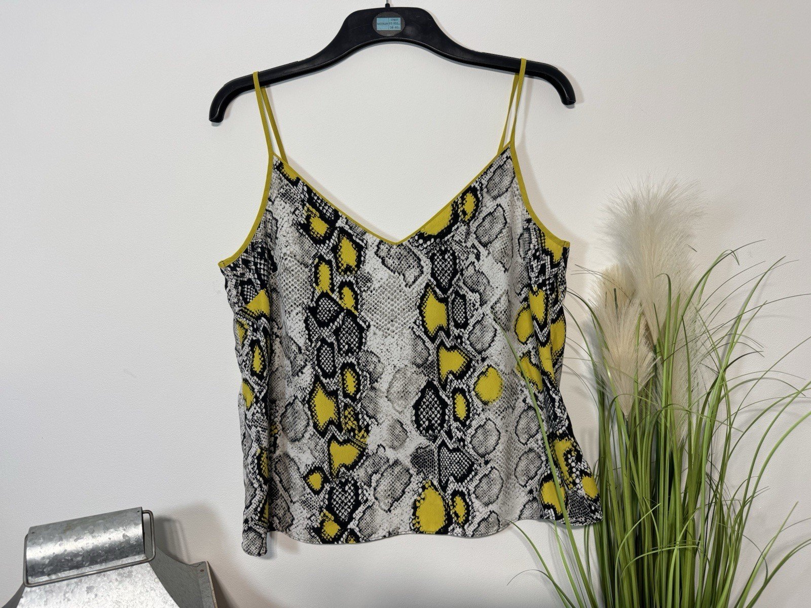 Snakeskin Strappy Cami Top Size 14