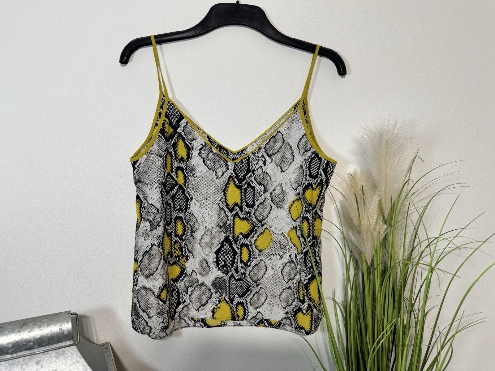 Snakeskin Strappy Cami Top Size 14